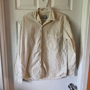 U.S. Expedition Shirt Men’s Medium Striped Long Sleeve Button Up Vintage